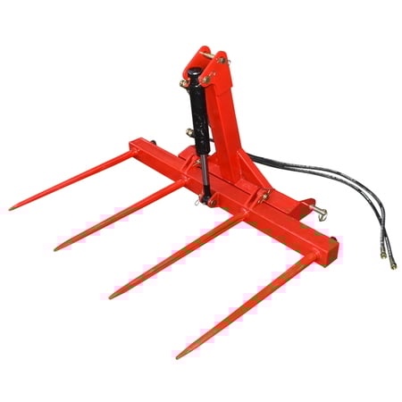 Tepuse baloti - Furca spate hidraulica pentru incarcat baloti 250kg cu 4 tepuse 800mm
































