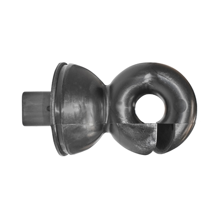 Gard Electric - Izolator inelar negru pentru stalp metalic 59x33mm gard electric Breckner Germany