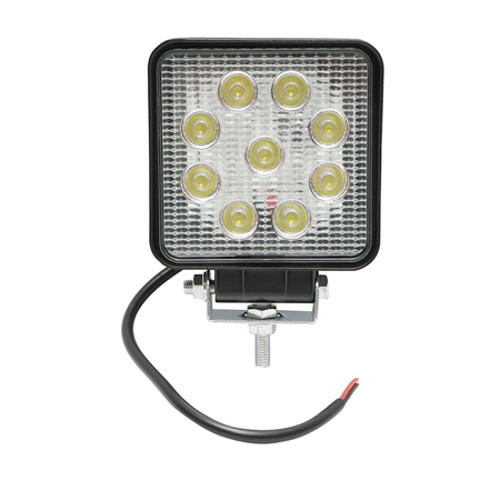 Proiectoare Led - Lampa cu 9 LED-uri 10-60V 27W unghi radiere 60 de grade tip flood 107x107x49mm 6000K IP67 Breckner Germany

