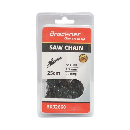 Scule, unelte - Lant drujba pas 3/8, 20 de dinti, 1.3mm, lungime 25cm Breckner Germany