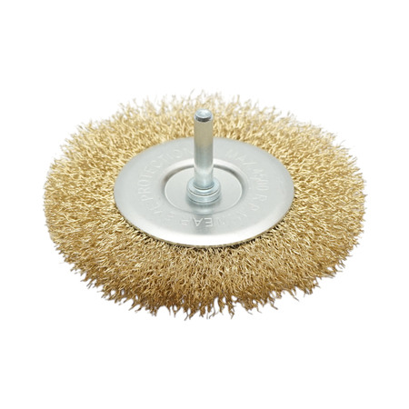 Scule, unelte - Perie sarma circulara 100mm, tija 6mm, max. 4500rpm Breckner Germany