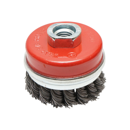 Accesorii - Perie sarma cu toroane tip cupa cu fir rasucit 65mm, M14 Breckner Germany