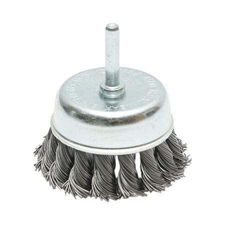 Scule, unelte - Perie sarma cupa cu fir rasucit 75mm, tija 6mm, max. 4500rpm Breckner Germany