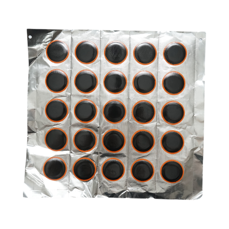  Petice vulcanizare - Petice vulcanizare rotunde 30mm pentru camere de aer 36 buc/set Maruni made in Japan











