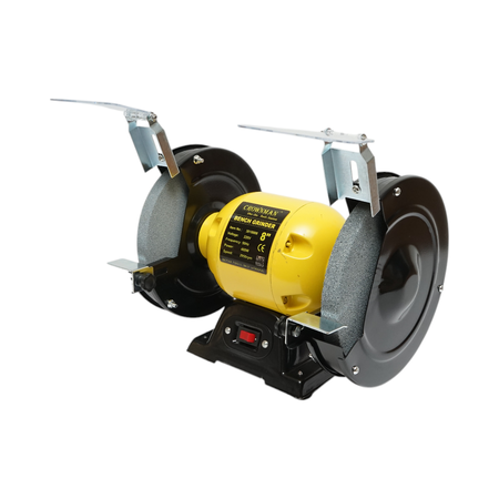 Scule, unelte - Polizor de banc 400W, 220V disc abraziv 200x20x16mm, viteza rotatie 2950rpm Crownman
