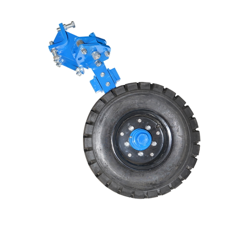 Piese plug - Roata cu brat, anvelopa industriala 650/10 pentru plug reversibil hidraulic