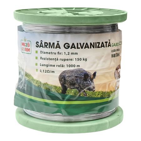 Gard Electric - Sarma galvanizata pentru gard electric 1,2mm x 1000m Mezofarm