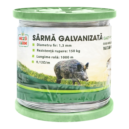 Gard Electric - Sarma galvanizata pentru gard electric 1,3mm x 1000m Mezofarm