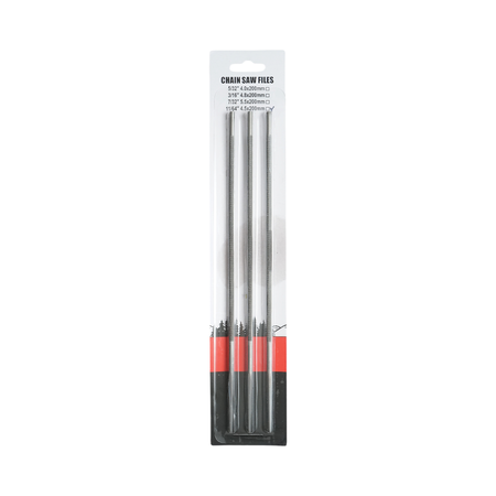 Scule, unelte - Set 3 pile rotunde ascutit lant drujba 4.5x200mm 11/64 inch