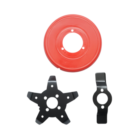Accesorii - Set disc motocoasa 145x25.4mm 5 dinti + 2 dinti cu protectie pentru curatare buruieni, plivit Breckner Germany