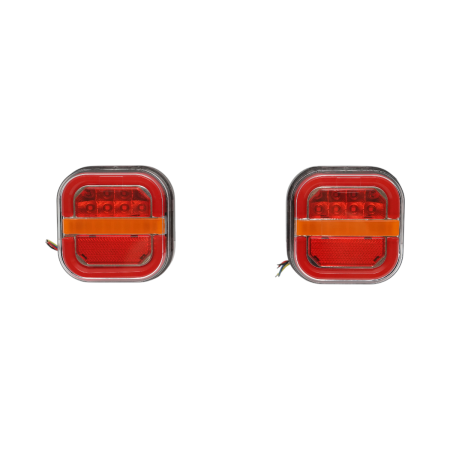 Accesorii - Set lampi spate LED remorca/camion 12-24V 97x95x34 Breckner Germany