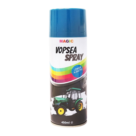  Sprayuri - Spray vopsea auto albastru tip Lemken profesionala cu uscare rapida 450ml MAGIC