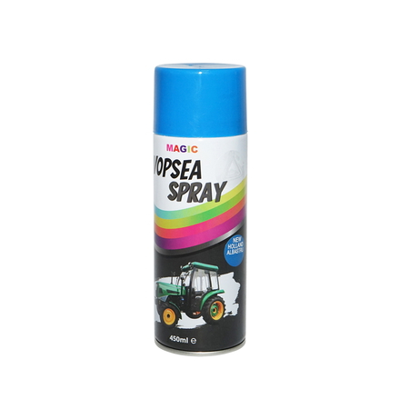 Sprayuri - Spray vopsea auto albastru tip New Holland profesionala cu uscare rapida 450ml MAGIC