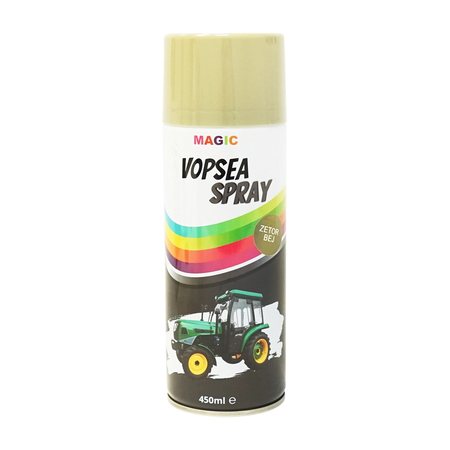 Accesorii - Spray vopsea auto BEJ GREY OLIVE tip Zetor profesionala cu uscare rapida 450ml MAGIC