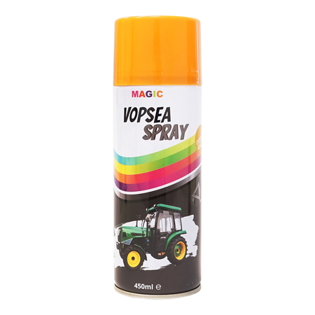  Sprayuri - Spray vopsea auto galben tip Caterpillar profesionala cu uscare rapida 450ml MAGIC