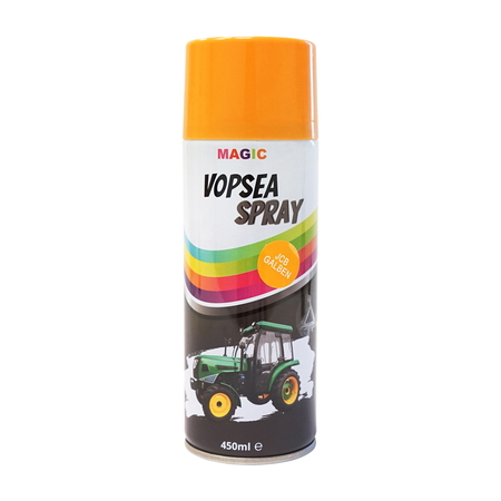  Sprayuri - Spray vopsea auto galben tip JCB profesionala cu uscare rapida 450ml MAGIC
