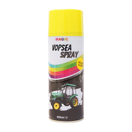 Accesorii - Spray vopsea auto galben tip Welger profesionala cu uscare rapida 450ml MAGIC