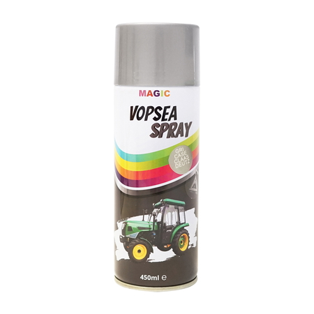 Accesorii - Spray vopsea auto Gri Case Claas Deutz 9104 gri aluminiu 450ml MAGIC