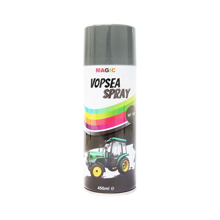  Sprayuri - Spray vopsea auto gri tip Massey Ferguson profesionala cu uscare rapida 450ml MAGIC