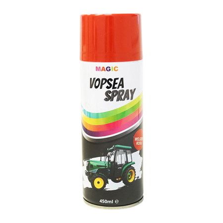 Accesorii - Spray vopsea auto rosu CARMIN tip Welger profesionala cu uscare rapida 450ml MAGIC