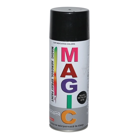  Sprayuri - Spray vopsea Magic negru metalizat 676 400 ml