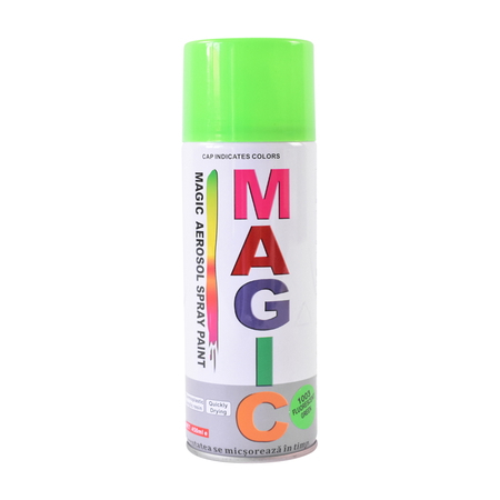 Accesorii - Spray vopsea verde fluorescent MAGIC