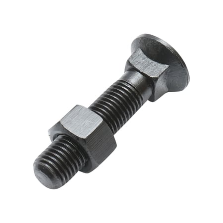 Piese plug - Surub cap patrat plaz cu piulita M16x80mm