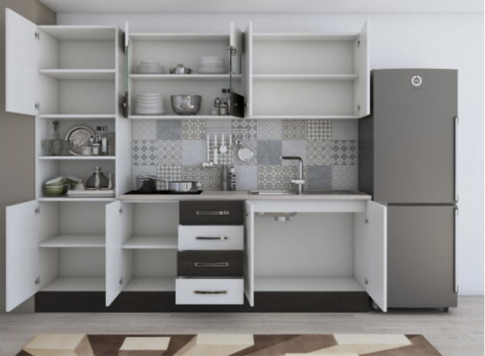 Bucatarie Karina 2.2m Alb&Wenge [3]