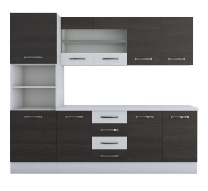 Bucatarie Karina 2.2m Wenge&Alb [3]