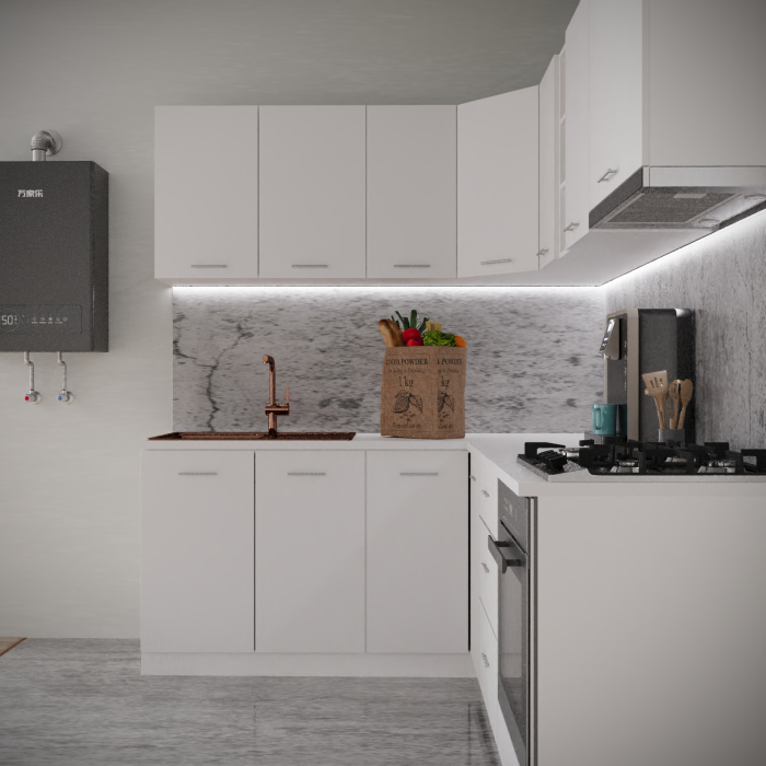 Bucatarie Sena Colt 1.8m x 2.2 m Alb [3]