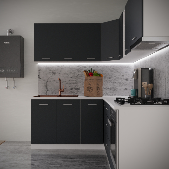 Bucatarie Sena Colt 1.8m x 2.2m Antracit [2]