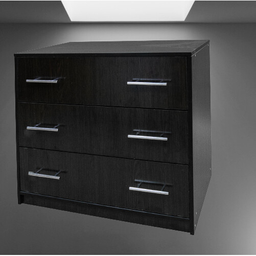 Comoda 3 sertare, Wenge, grosime 1.6 cm, 80x45x70 cm [3]