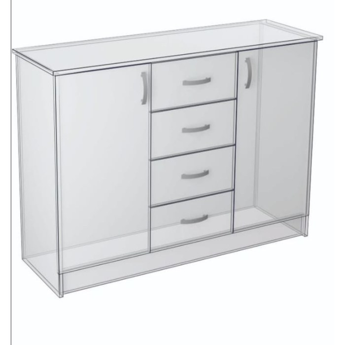 Comoda M03 dormitor si hol, Ideal Mobila, culoare Stejar inchis/Stejar deschis [6]