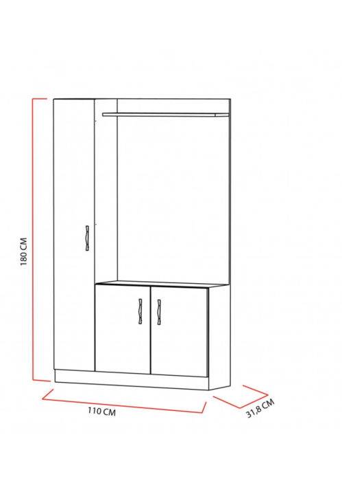 Cuier Parma Sonoma&Alb [2]