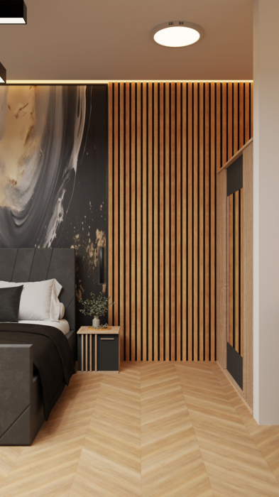 Dormitor Dallas Cu Pat Tony Tapitat Gri [4]