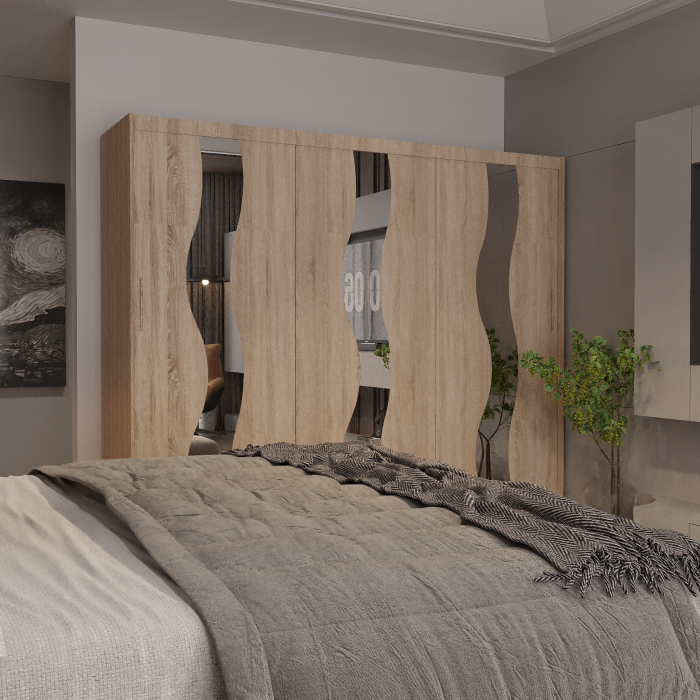 Dulap Globus 3 Usi cu Oglinda Sonoma 230* [2]