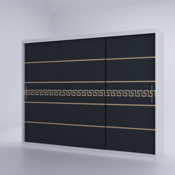 Dulap Venus Gold Alb&Antracit 230*200 [3]