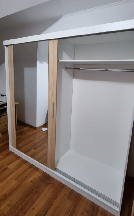 Dulap Venus Space 150x200 cu Oglinda Alb&Sonoma [5]