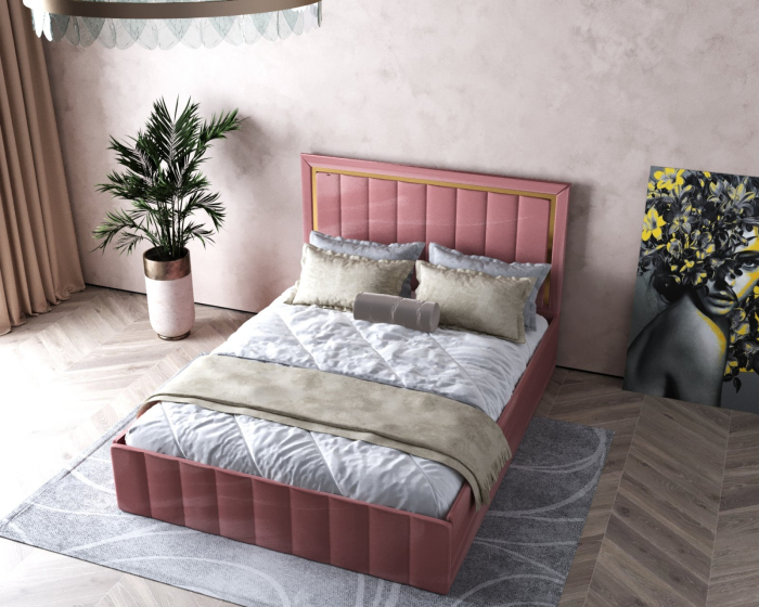 Pat Elegance Tapitat Roz 160x200 [6]