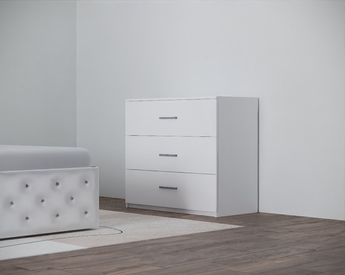 Set Pat Nemira New Alb cu Noptiere Si Comoda [10]