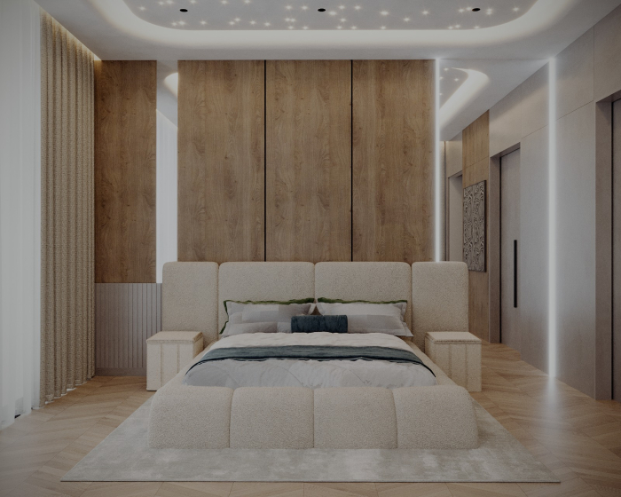 SET Pat ROYAL  cu 2 noptiere tapitate, calitate superioara ✔ [6]