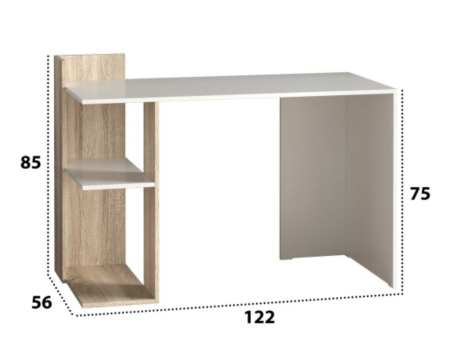Birou calculator Edy Sonoma&Alb [1]
