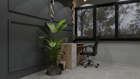 Birou Calculator, Sonoma/ Alb, grosime 1.6 cm, 85x120x60 cm [3]