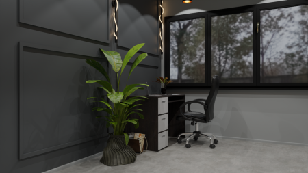 Birou Calculator, Wenge/Alb, 85x120x60 cm [3]