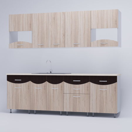 Bucatarie Diana,2.6m Wenge/Sonoma [3]