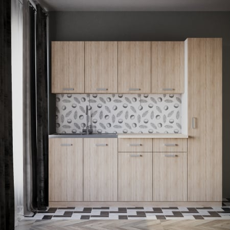 Mobila Bucatarie - Bucatarie Eliza 2m Sonoma&Alb