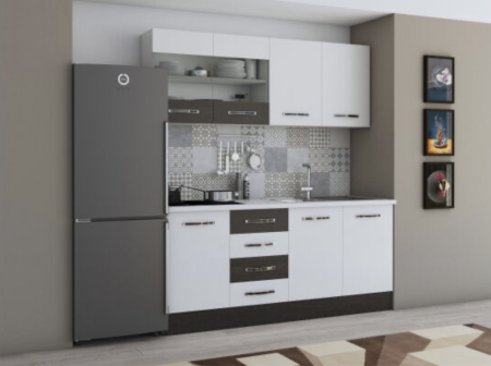 Bucatarie Karina  1.8m  Alb&Wenge [1]