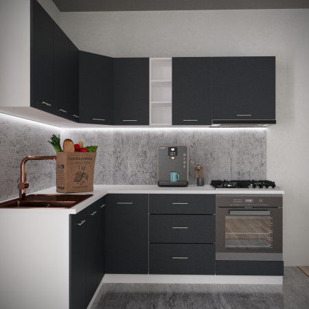 Bucatarie Sena Colt 1.8m x 2.2m Antracit [2]