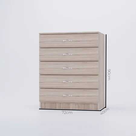Comoda 5 Sertare Sonoma [3]