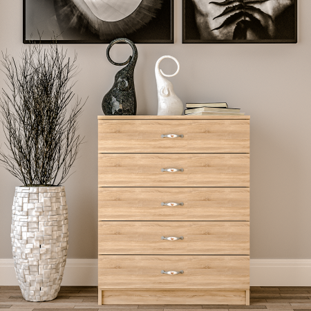 Comode - Comoda 5 Sertare Sonoma